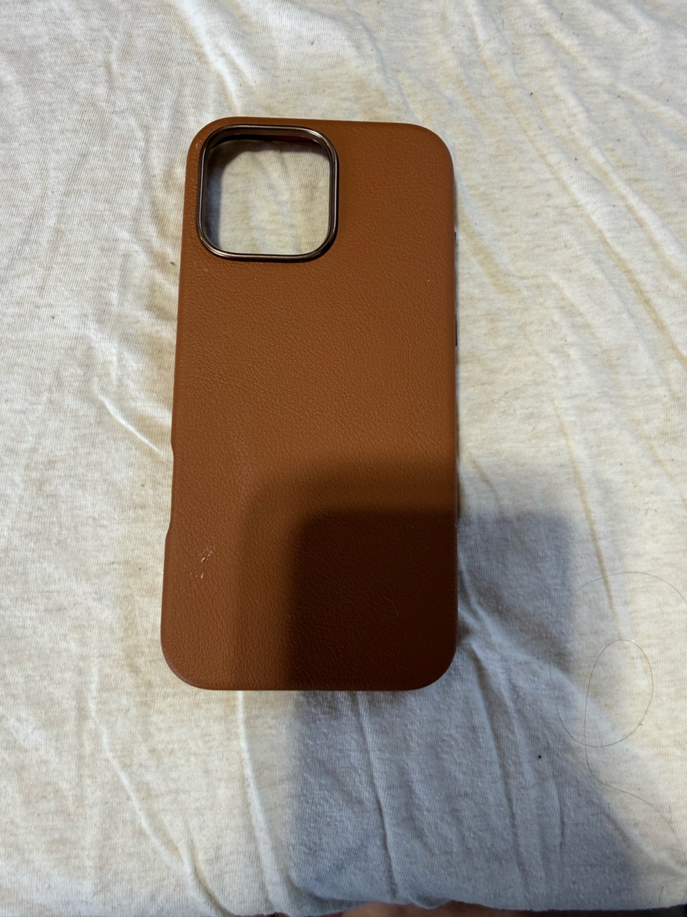 Leather iPhone 16 Pro Max Case - Brown